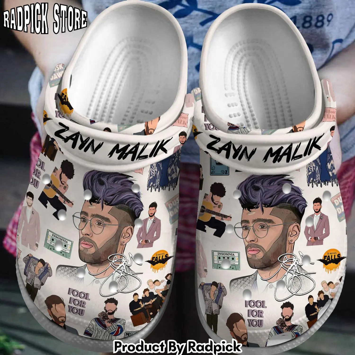 Radpick premium zayn malik music clogs shoes comfortable for men women 4in rp6522003